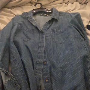 Jean long sleeve shirt